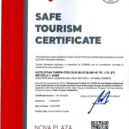 Nova Plaza Taksim Square Стамбул